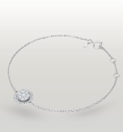 Circle Diamond Chain Bracelet by Lazurde