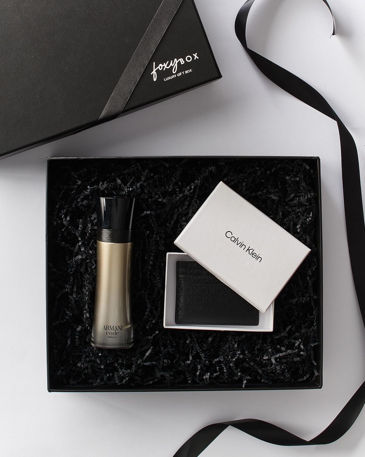 Premium Men's Gift Box With CK And Armani Code | FOXY BOX