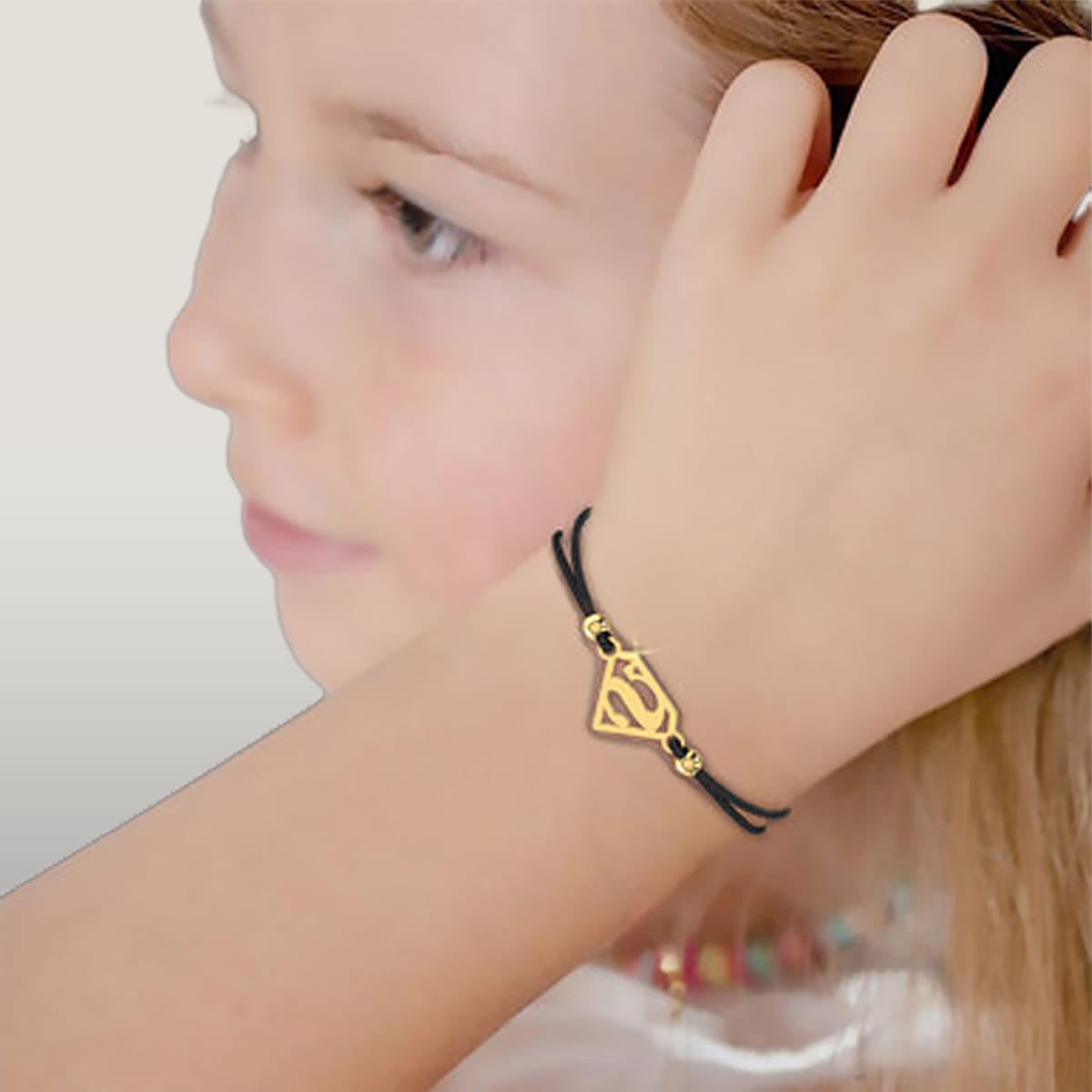 Kids Heart Chain Bracelet in 14K Gold