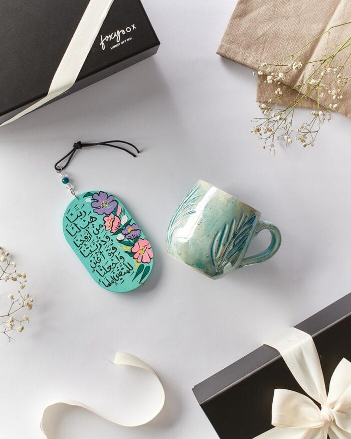 Blessed Home Welcome Gift Box -Mint Green Mug - Image 2