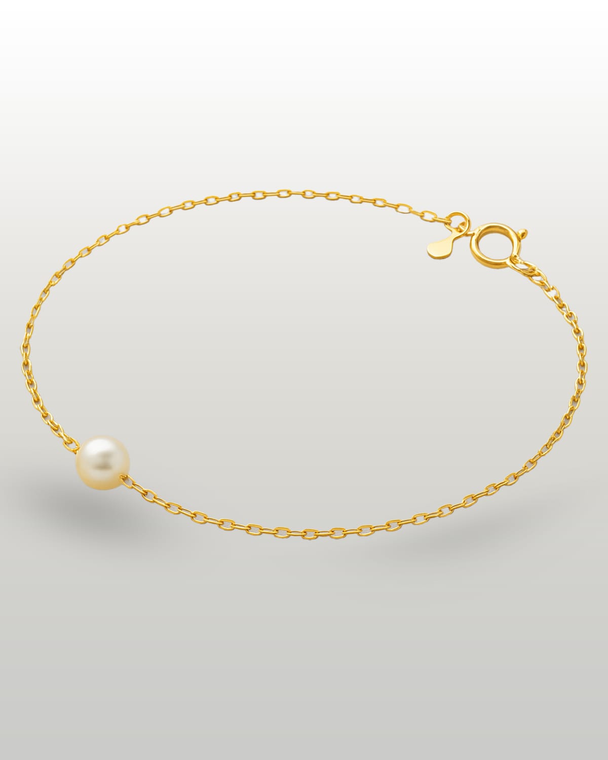 Round pearls chain bracelet miss L