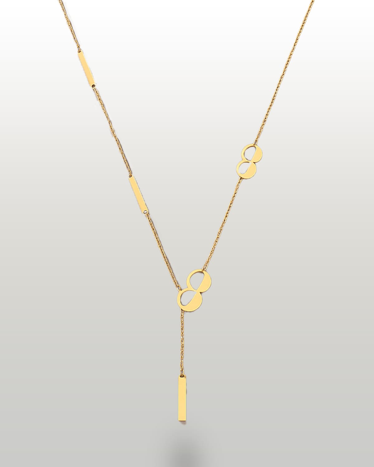 Circle Chain Necklace in 18K Gold- Miss L