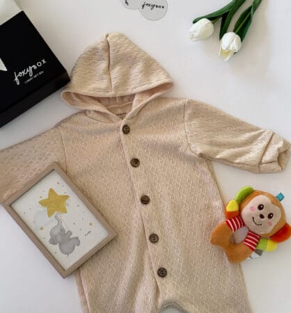 Beige New Baby Winter Gift Box