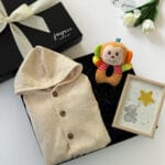 Beige New Baby Winter Gift Box