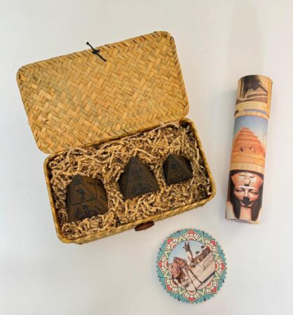 Pyramids and Quranic Papyrus Set Gift Box